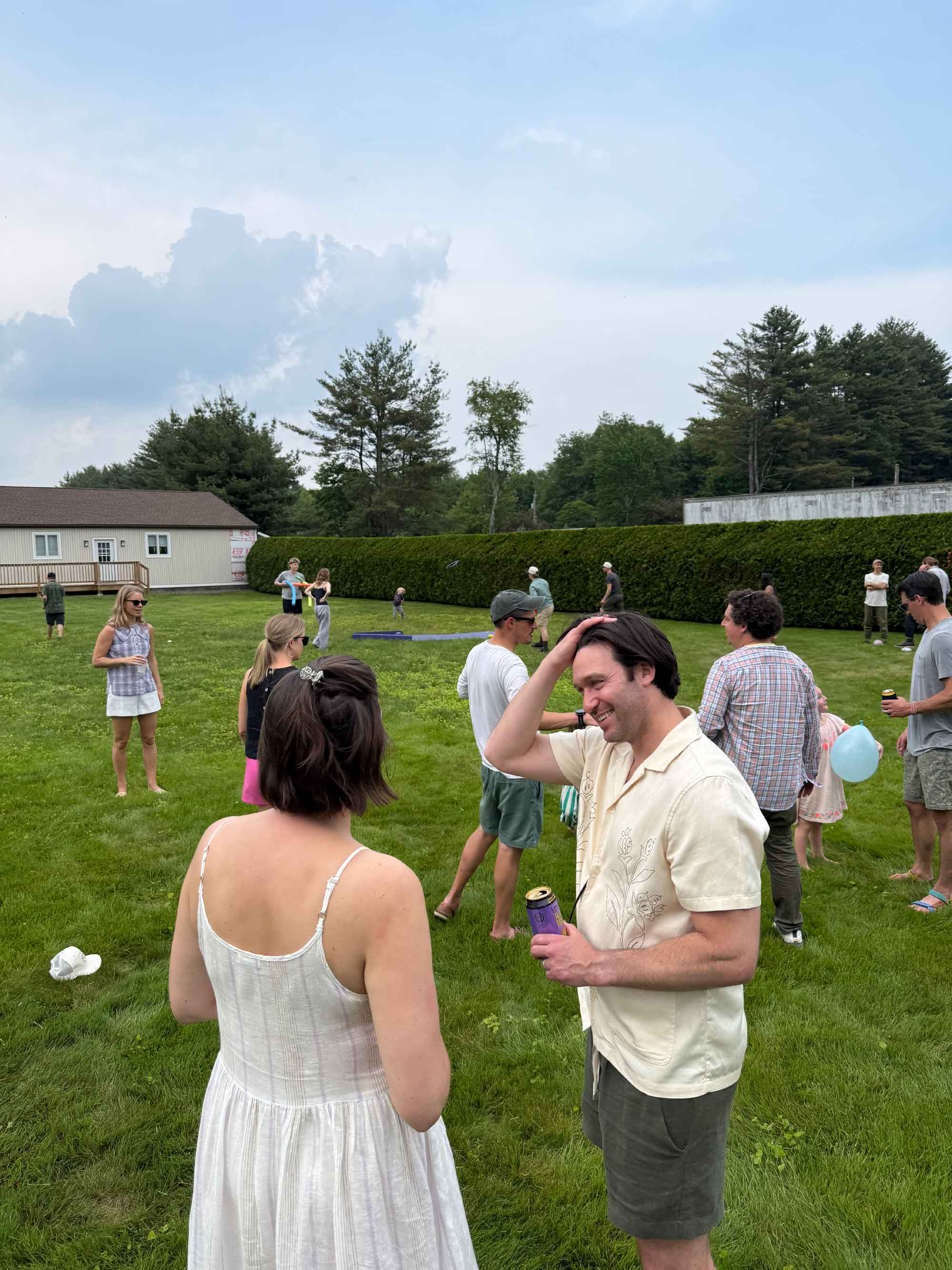 Outdoor community gathering