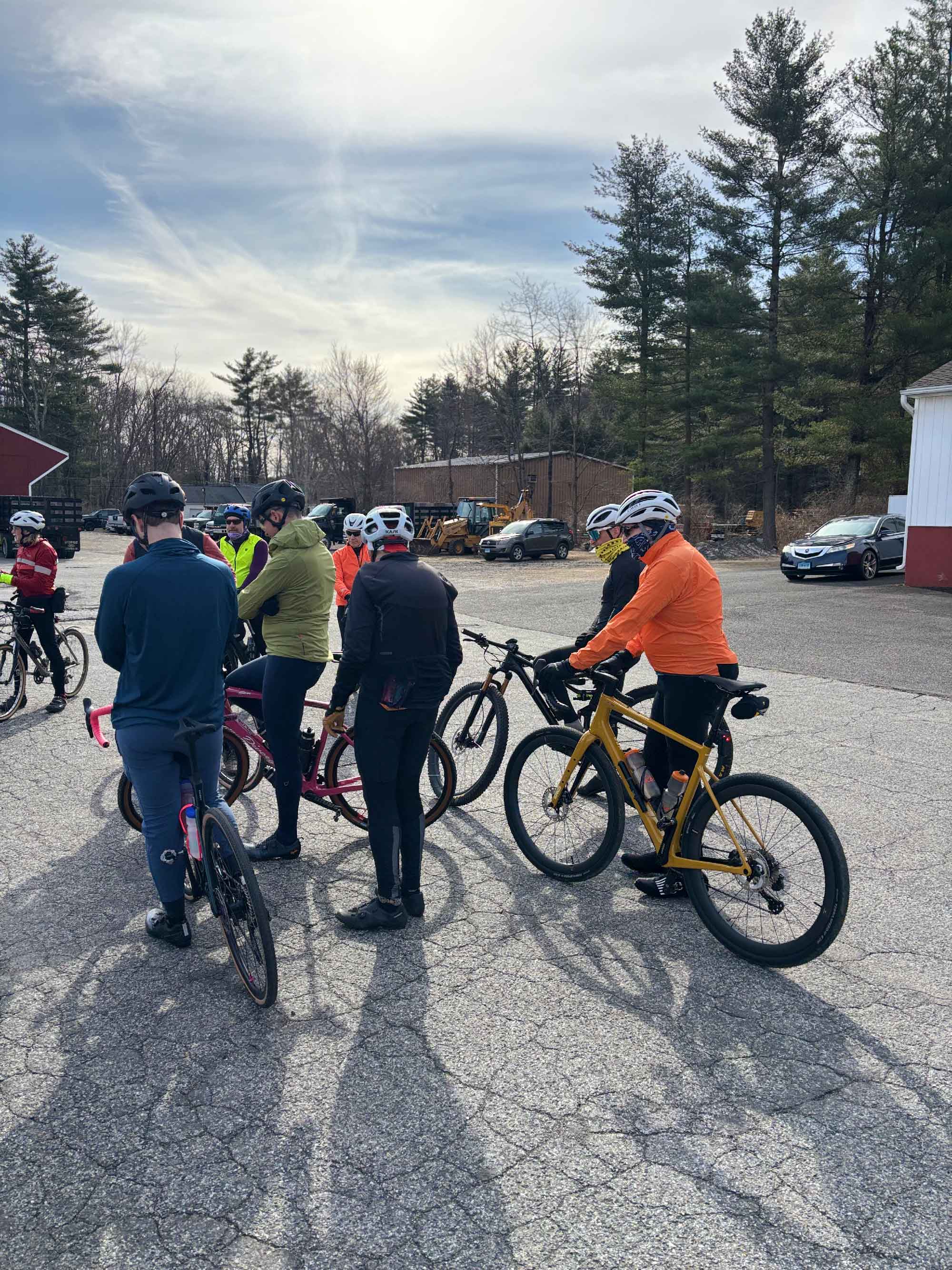 Bike Club group ride gathering